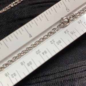 Dainty sterling silver necklace.